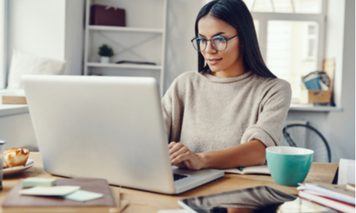 Women Working On A Laptop